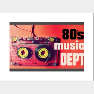 80s music department vintage cassete posterart Posters and Art